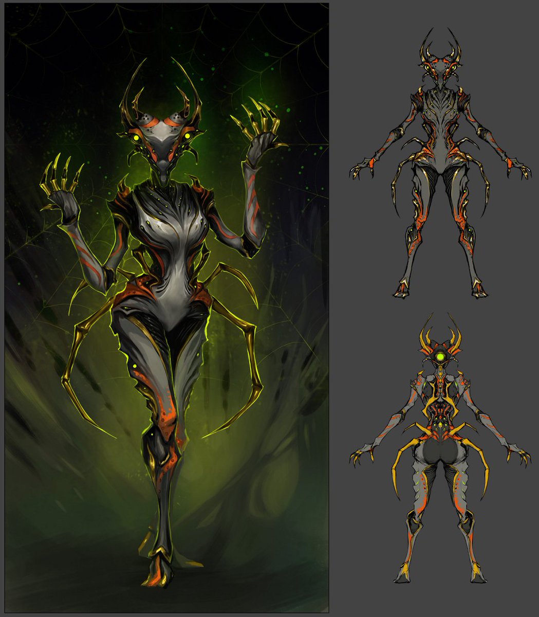 Sculpt based on a Warframe concept I did in 2020. Weave. #warframe #warframefanart 🕷️