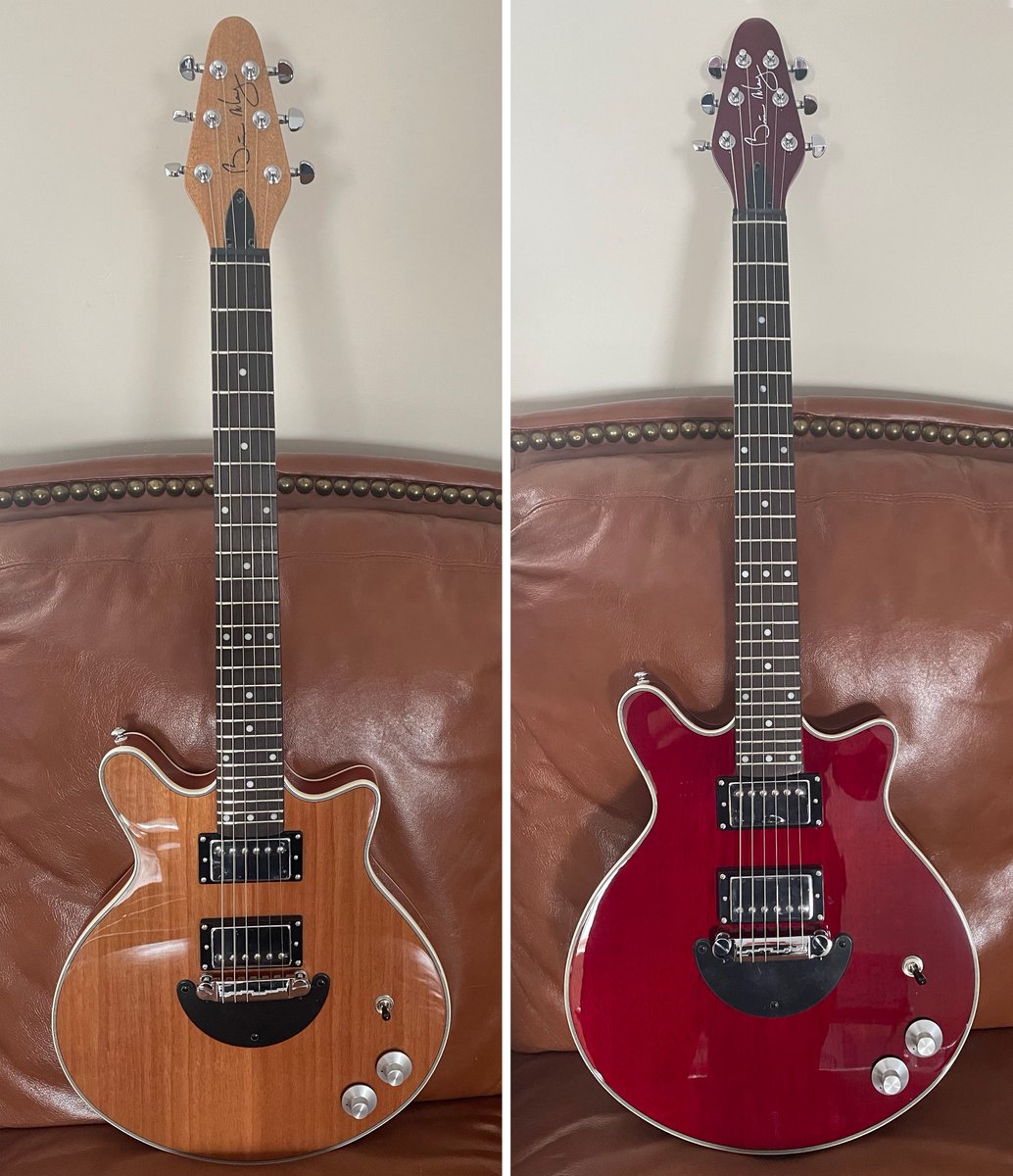 DOUBLE VISION — The brand new BMG Vision merges the distinctive @BrianMayGuitars short scale styling with twin chrome-capped, vintage-voiced humbuckers, aluminium Top-Hat knobs and 3-way toggle... the result is a fabulous, no-frills, rock 'n' roll guitar. bit.ly/BMG-Vision