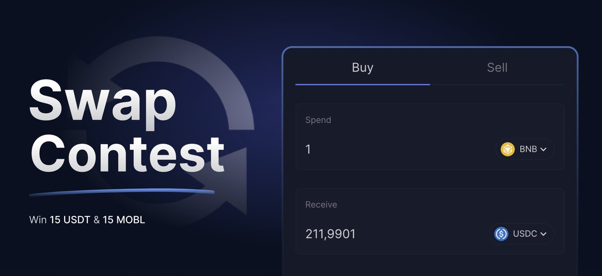 We're in the middle of a bear market but it doesn't mean you can't make 💸

Let's test your trading skills...
Announcing Swap Contest 🏆

📜 Rules:

• Like, RT this post

• Pick ANY token pair listed on Mobula, make a swap using ANY amount and leave it for 1 day.

• IF you
