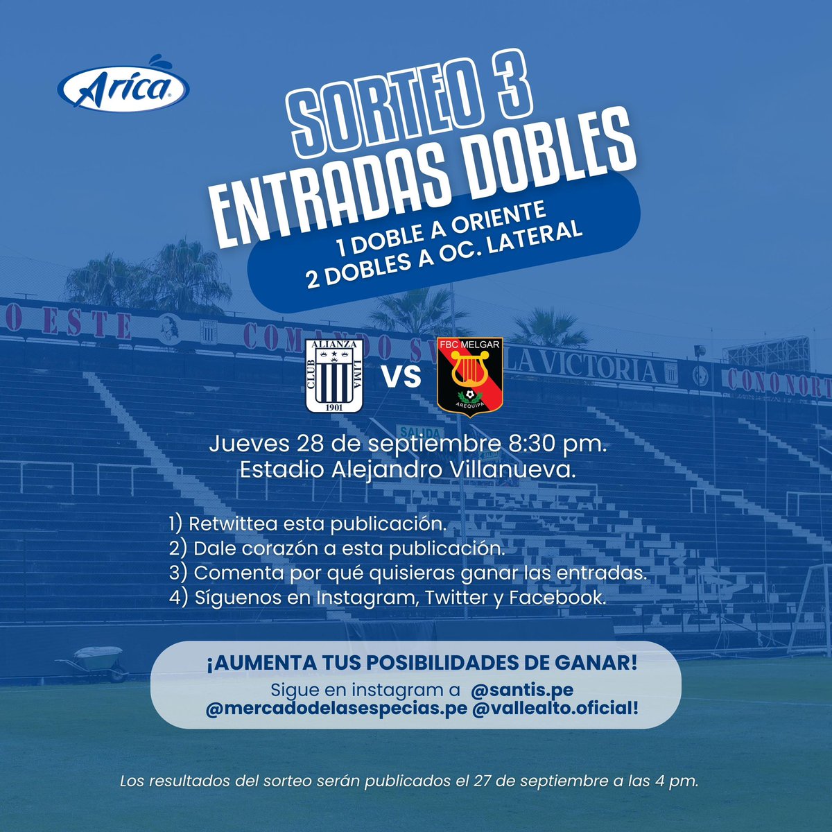 ¡No dejes de alentar blanquiazul! 💙🤍

Regalamos 3 entradas dobles para el partido de este jueves en Matute. 🙌🏼

👇🏼Sigue estos pasos para participar👇🏼