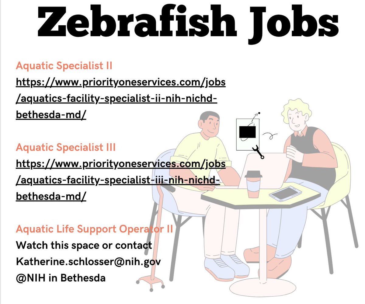 Check out these #zebrafish jobs. Fancy a new challenge? Take at look at the job descriptions and get applying #zebrafishjobs