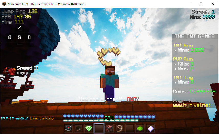 kexuiiiii_'s tweet photo. WE HIT THAT 3K LETS GOO
#hypixel #tntrun https://t.co/ZTaGJp3ZFK