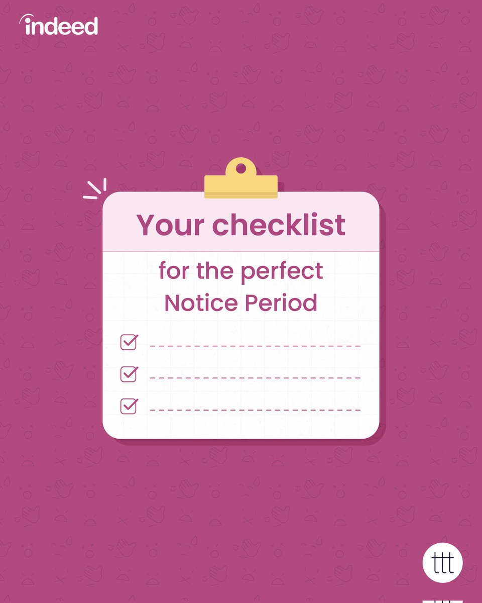 terriblytiny's tweet photo. What’s the one thing you definitely want to do on your notice period?

#Ad #Sponsored #IndeedPartner #LetJobsFindYou #JobSearch
.
.
.
@indeedindia_1 https://t.co/Qt5xOsq6mw