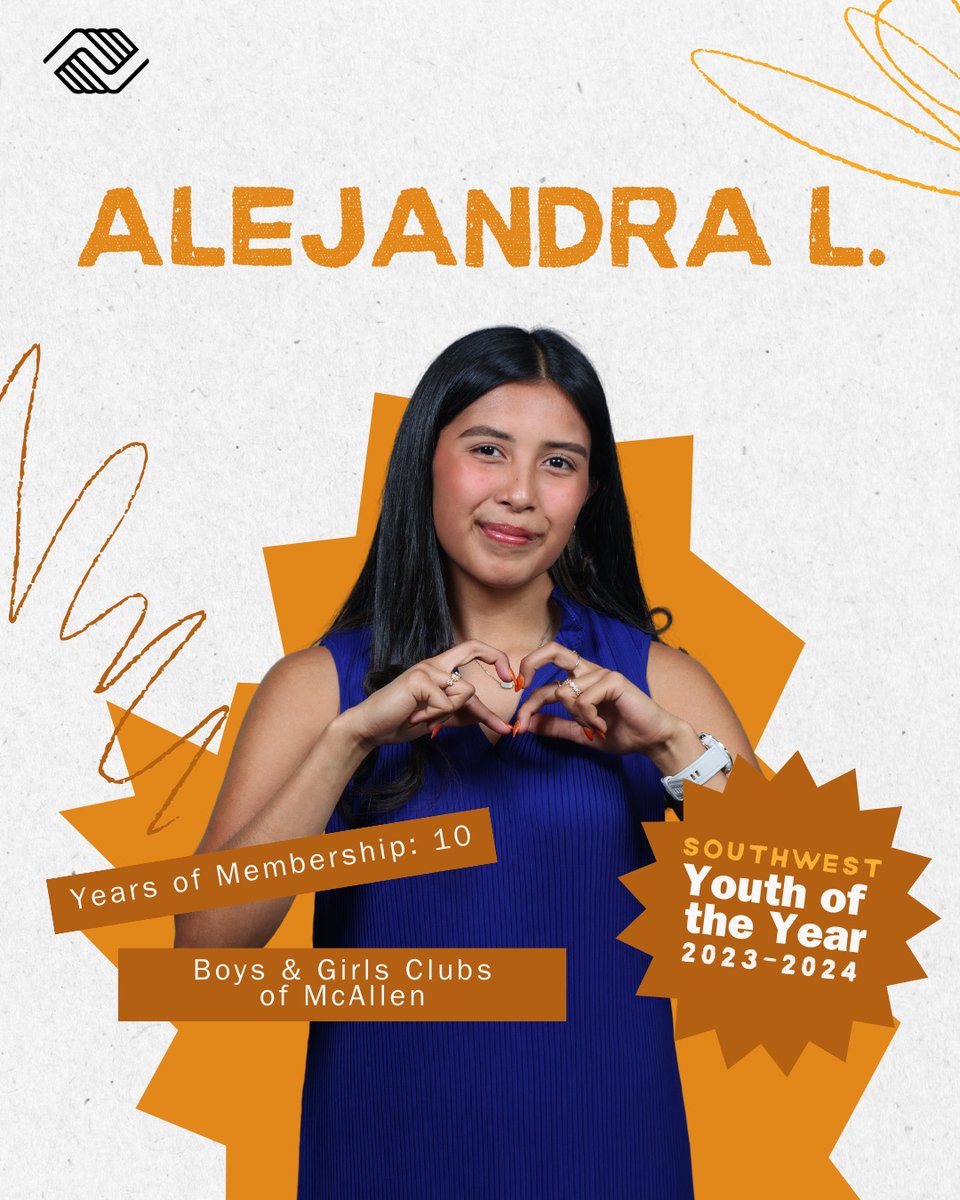 BGCA_Clubs's tweet photo. Meet Alejandra, the 2023-24 Southwest Youth of the Year. Her journey from a shy beginning to becoming a dynamic community leader is nothing short of remarkable. Discover Alejandra's inspiring story of resilience and transformation here: https://t.co/aAtGslVQyT #YOY2023 https://t.co/cHRerwBlfx