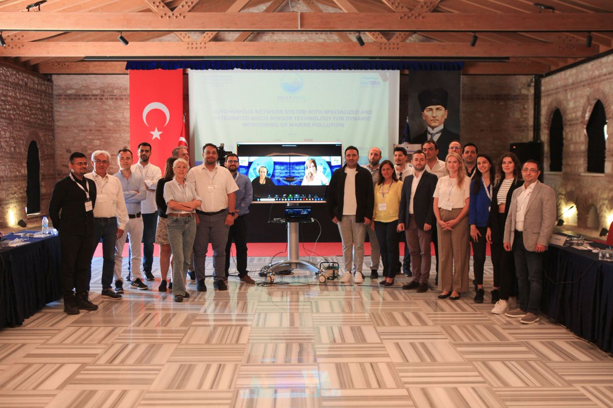 Smartpolproject's tweet photo. 🌊 We are glad to communicate our #SMARTPOL annual meeting of the  Project "Autonomous network system with specialized and integrated multi-sensor technology for dynamic monitoring of #marinepollution", funded by @M_ERA_NET
📅22/09/2023
📍 @YildizEdu, Davutpaşa Campus, Turkey https://t.co/LoBAWbH5Js