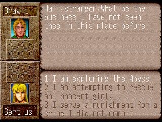 VinciusMedeiro6's tweet photo. THIS IS NOT A DRILL:

The Japanese Playstation 1 version of Ultima Underworld has finally received an english translation patch https://t.co/gewy9NGG7P