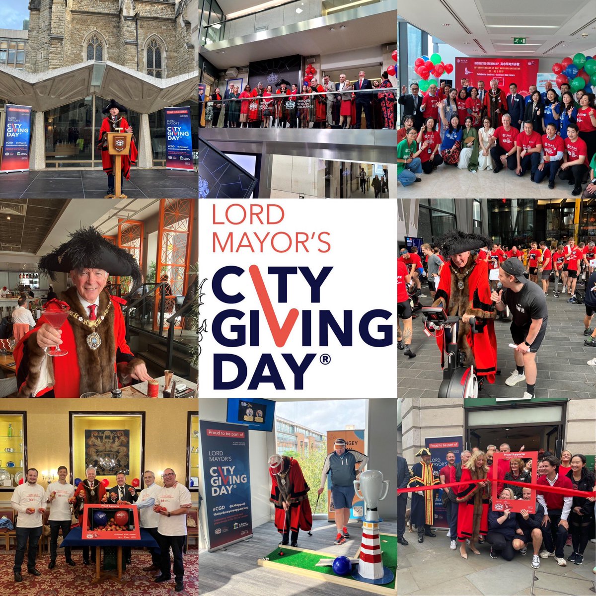 Wonderful to see such active participation in the annual tradition of #CityGivingDay across the Square Mile. Countless volunteer hours and funds donated to charities supporting worthy causes across the UK. Well done to @citylordmayor & the @LMAppeal team 👏🏻🔴