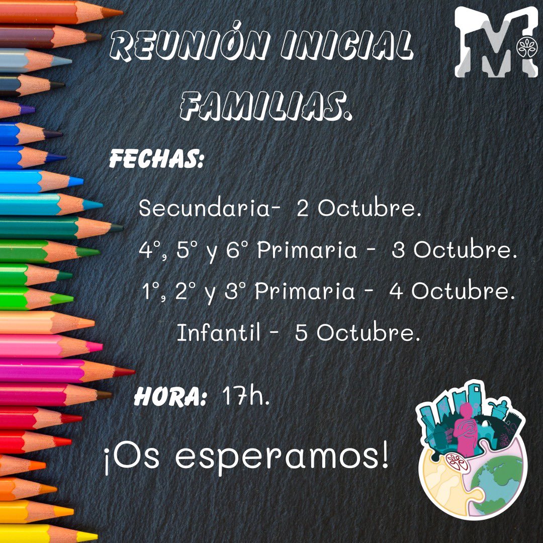 mmt_feye's tweet photo. ¡Os esperamos familias! 🤗

#ColegioMedallaMilagrosaToledo #MedallaMilagrosa #MilagrosaToledo 
#colegiosFEyE https://t.co/vEmJJ7V6rR