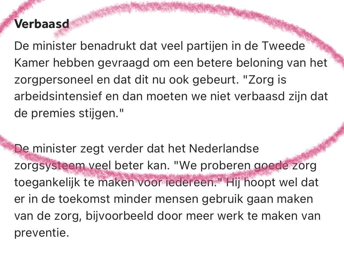 Met zo’n minister van volksgezondheid heeft de zorg geen vijanden nodig! Als demissionair minister nog even de dolksteek. Dank u wel. #kuipers 😡 

@nos <a href="/anp/">ANP</a> #zorg #zorgpremie #verpleegkundigen #verzorgenden #zorgprofessional 

nos.nl/l/2491904