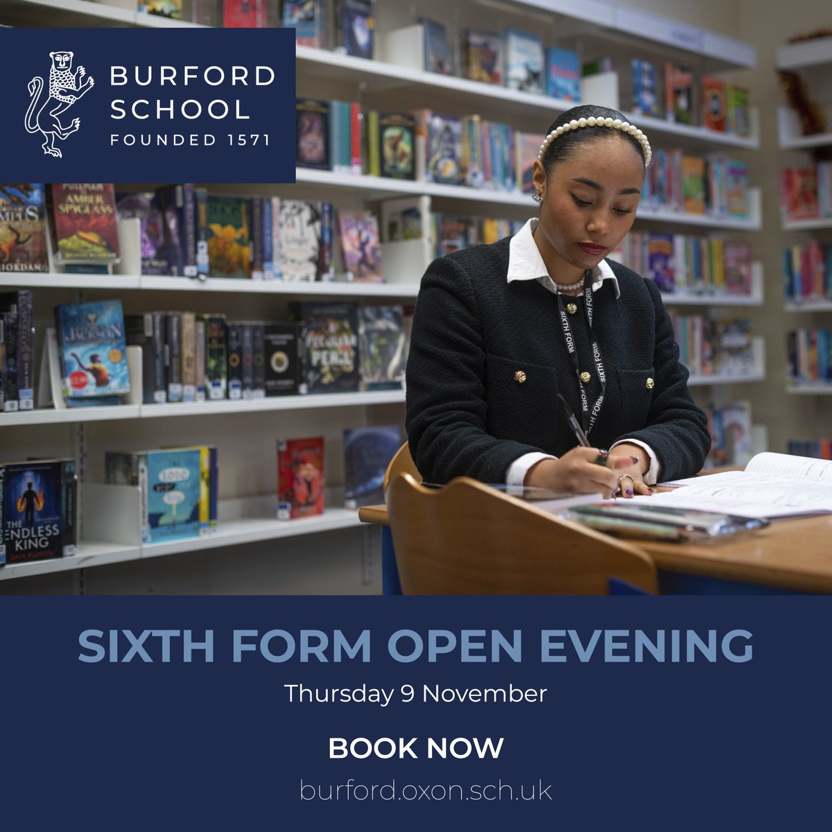 Join us on Thursday 9 November for our Sixth Form Open Evening. 

This is your chance to meet our students &amp; staff, learn more about our A-Level options &amp; explore the wealth of extra-curricular opportunities we offer.

For further details &amp; to book 🎟️➡️tinyurl.com/3j4h3hu2