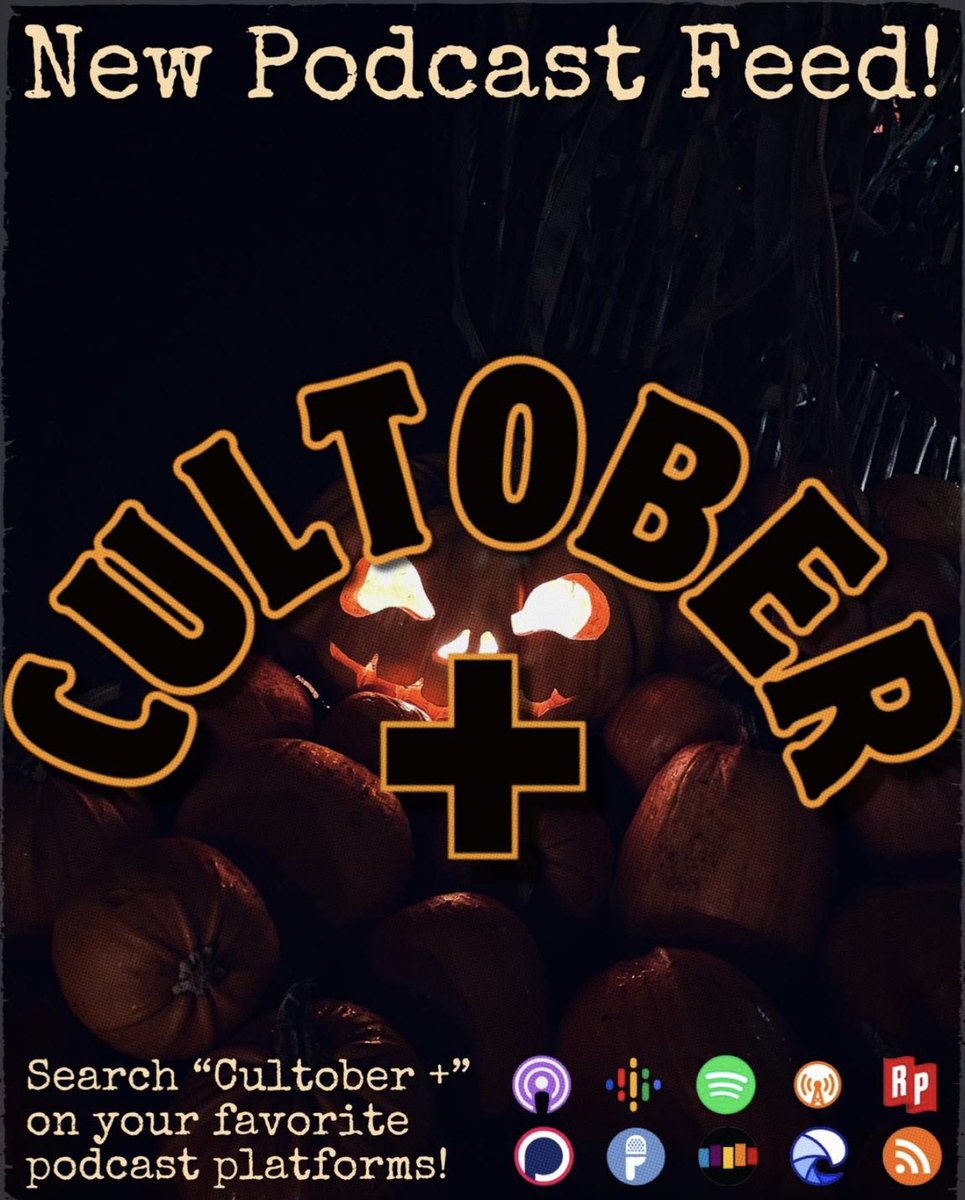 culttalknet's tweet image. Boils &amp;amp; ghouls, it’s #Cultober at Cult Talk Net! 🎃 #JoinTheTalk on our new podcast CULTOBER+ for special movie reviews every Wed, Fri &amp;amp; Sun! Kick-off with Hocus Pocus on Oct 1st. Follow us &amp;amp; don’t miss an eerie episode!
#October2023 #spookymonth #podcast #Horrorfam #HorrorMovies