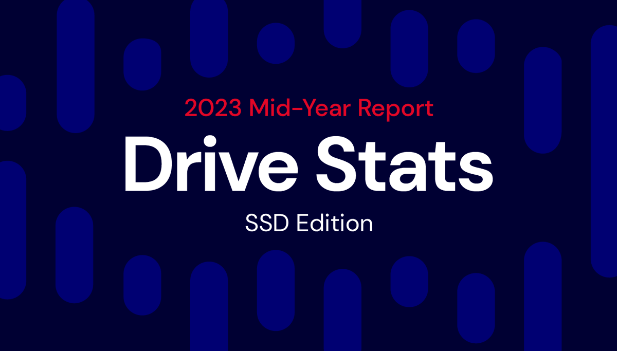 backblaze's tweet photo. 📣The Drive Stats Mid-Year SSD Edition is here. See the stats, read @akleinbert 's analysis, and join the conversation 🔥➡️
https://t.co/tNZJVlH4cS https://t.co/zs7WK5vzUS
