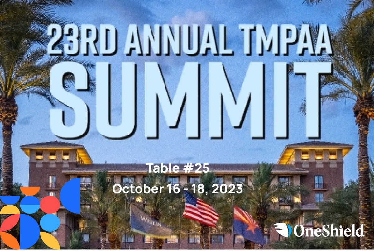 OneShield's tweet photo. We are gearing up for The @TMPAA #23TMPAASummit and look forward to connecting with industry colleagues. @OneShield offers solutions for both #Carriers &amp; #ProgramAdministrators. Come chat with the #OneShieldTeam to learn more!

#MGAs #specialty #insurance
https://t.co/iYTN9D0iUQ https://t.co/Eq2k0M7plq