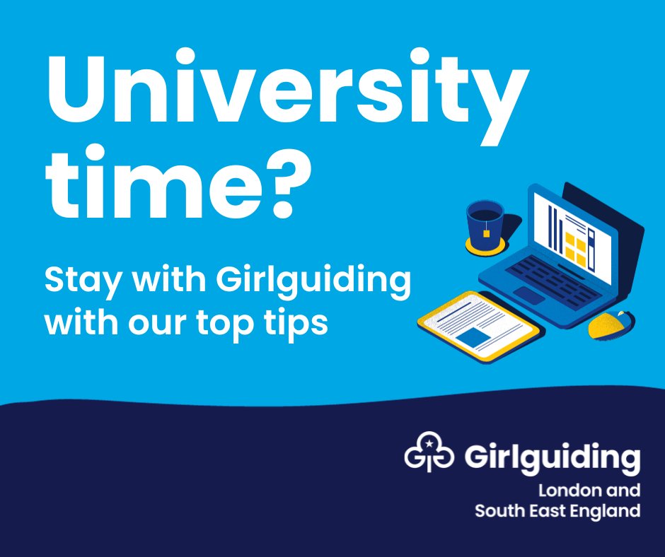 It's that time of year when new and returning students head off to university. Maybe you or one of your volunteers is among them: so how can university students stay involved in Girlguiding? Jessica from Surrey West county has created this handy resource: girlguidinglaser.org.uk/resource/Unive…