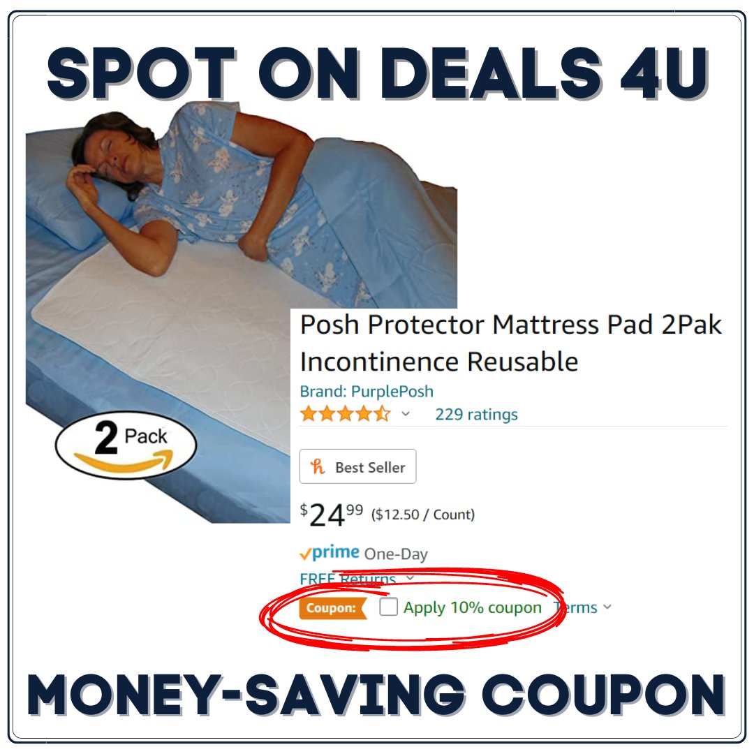 JudyCConnelly's tweet image. 🅶🅴🆃 10% 🅾🅵🅵! BEST WATERPROOFPAD YOU WILL EVER BUY! Whether it's on a mattress, changing table, or pet carrier, this 4-layer soft and super-absorbent pad is washable and reusable. amazon.com/dp/B01N4F7B9U?… 

#absorbentpad #mattresspad #protectorpad #incontinence