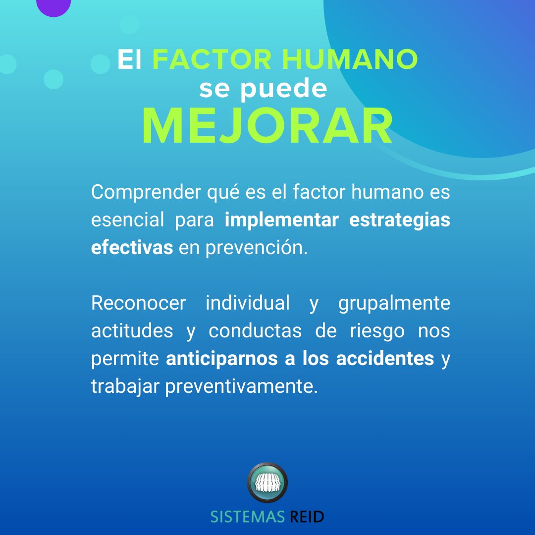 Solemos escuchar que "el 90% de los accidentes se deben a fallas o errores humanos". Pero... ¿De qué se trata ese "Factor humano"? ¿Se puede cuantificar? ¿Se puede mejorar? Les compartimos brevemente nuestro modo de abordarlo en Sistemas Reid.