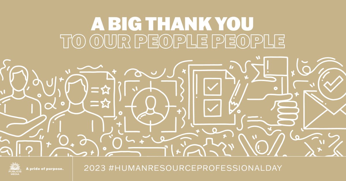 PublicisMedia's tweet photo. Advertising is a people business. And the people who find and take care of our people…are some of our favorite people! 
 
We’re so proud of our HR team, today and every day. Thanks for all that you do! 
 
#HumanResourceProfessionalDay #APrideofPurpose #LionPride #PublicisMedia https://t.co/bZx38km3d8