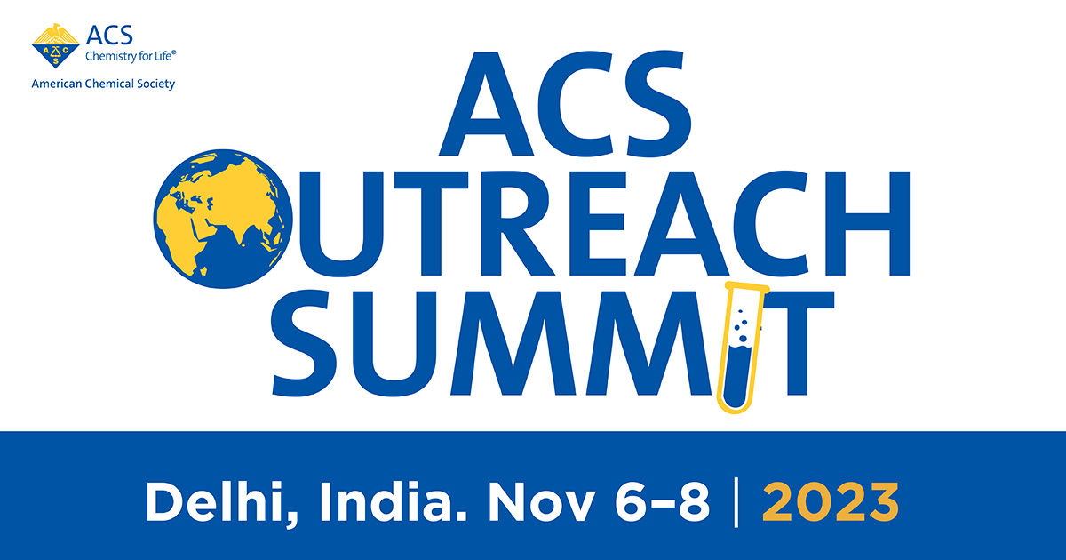 AmerChemSociety's tweet photo. The #ACSOutreachSummit kicks off on Oct 2-4 in Washington, DC &amp; then on Nov 6-8 in Delhi, India. #Outreach enthusiasts will learn about engagement opportunities in the community, &amp; receive the tools needed for success. Learn more at https://t.co/eNI7De8UEa #ChemTwitter https://t.co/hOieMRlpks
