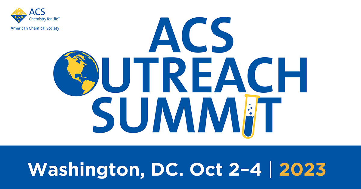 AmerChemSociety's tweet photo. The #ACSOutreachSummit kicks off on Oct 2-4 in Washington, DC &amp; then on Nov 6-8 in Delhi, India. #Outreach enthusiasts will learn about engagement opportunities in the community, &amp; receive the tools needed for success. Learn more at https://t.co/eNI7De8UEa #ChemTwitter https://t.co/hOieMRlpks