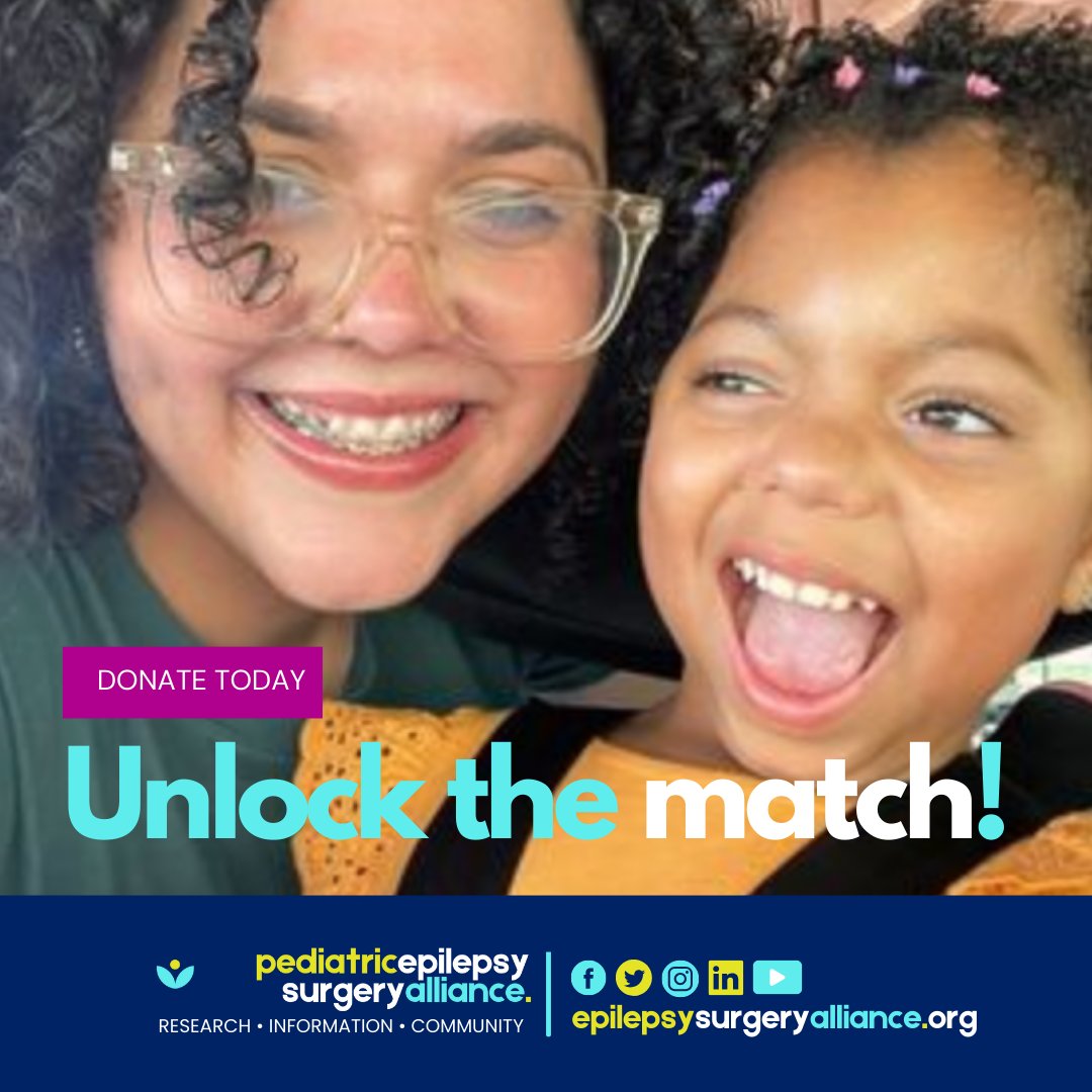 PESAlliance's tweet photo. 📣 A generous donor and dad in our community has committed to match up to $10,000 in donations to our Give for Hope™ campaign to help get more kids to #epilepsysurgery evaluation without the financial barriers of travel costs.

Give the gift of hope here: https://t.co/QSxv5jnpTZ https://t.co/zPNVHw9Jxg