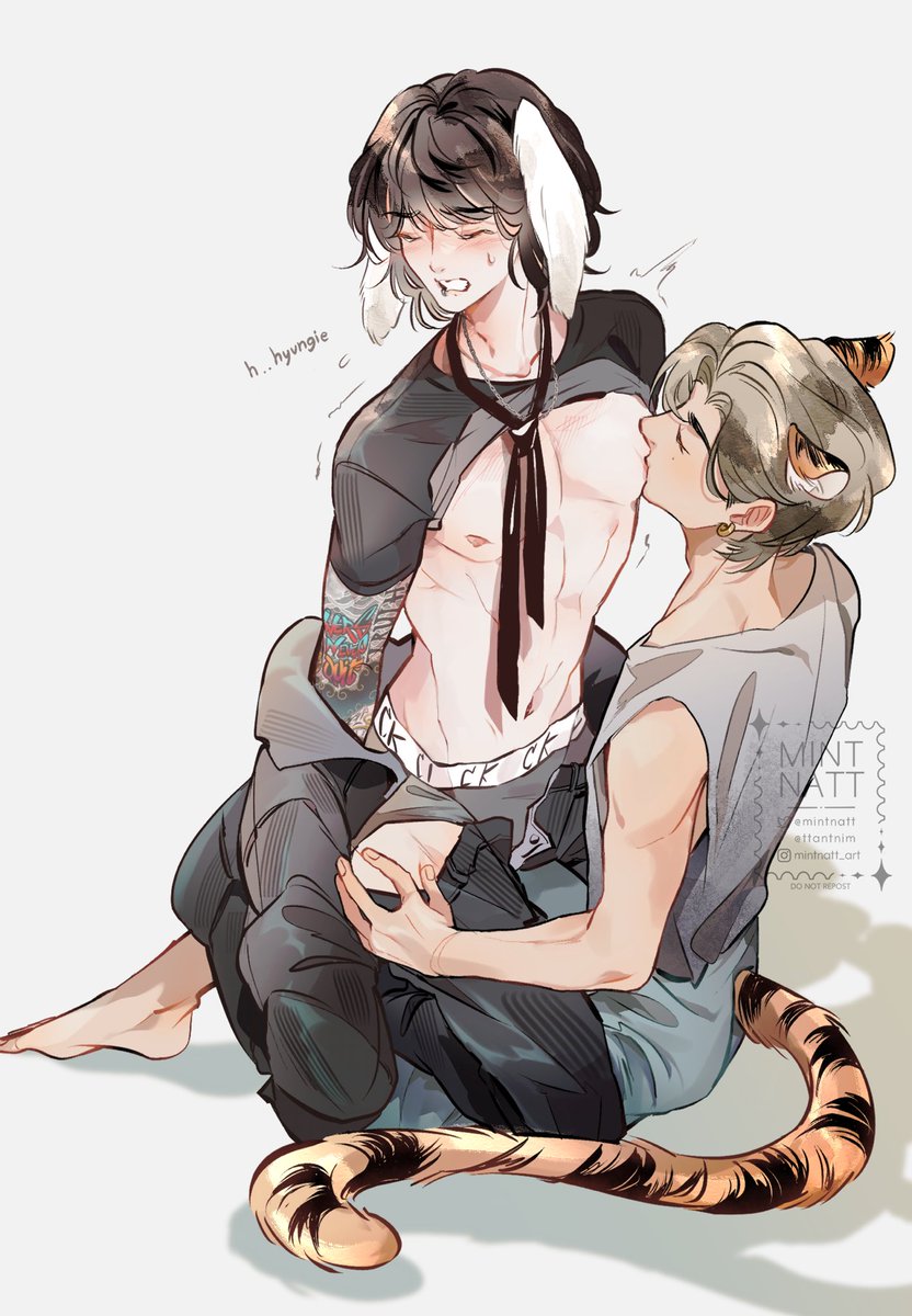 The tiger is hungry🐯🐰🍼

🔞 : breast sucking

#taekook #vkook #vkookfanart
 #taekookfanart