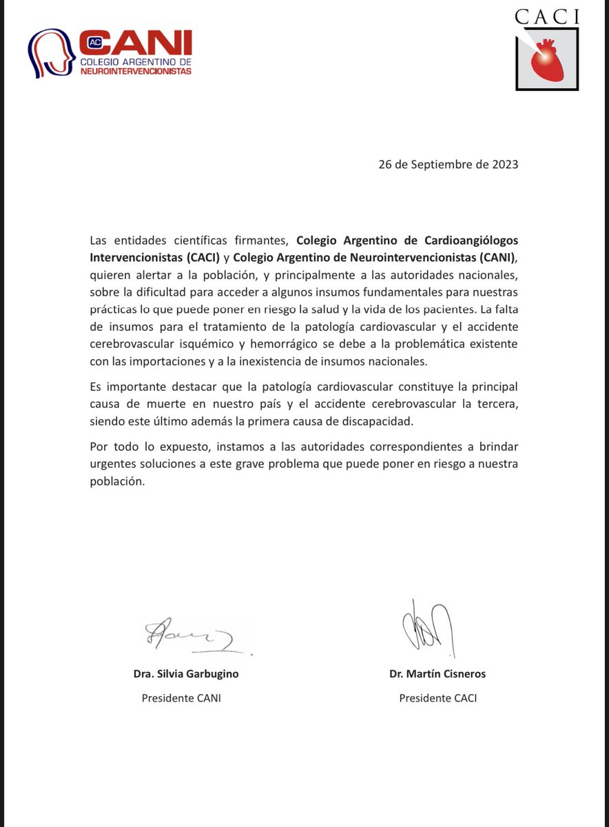 Oscar Mendiz (@omendiz) on Twitter photo La situación lejos de mejorar se va complicando #insumosensalud #SaludDeCalidad #SaludPública <a href="/CACIarg/">CACI Argentina</a> La situación lejos de mejorar se va complicando #insumosensalud #SaludDeCalidad #SaludPública <a href="/CACIarg/">CACI Argentina</a>