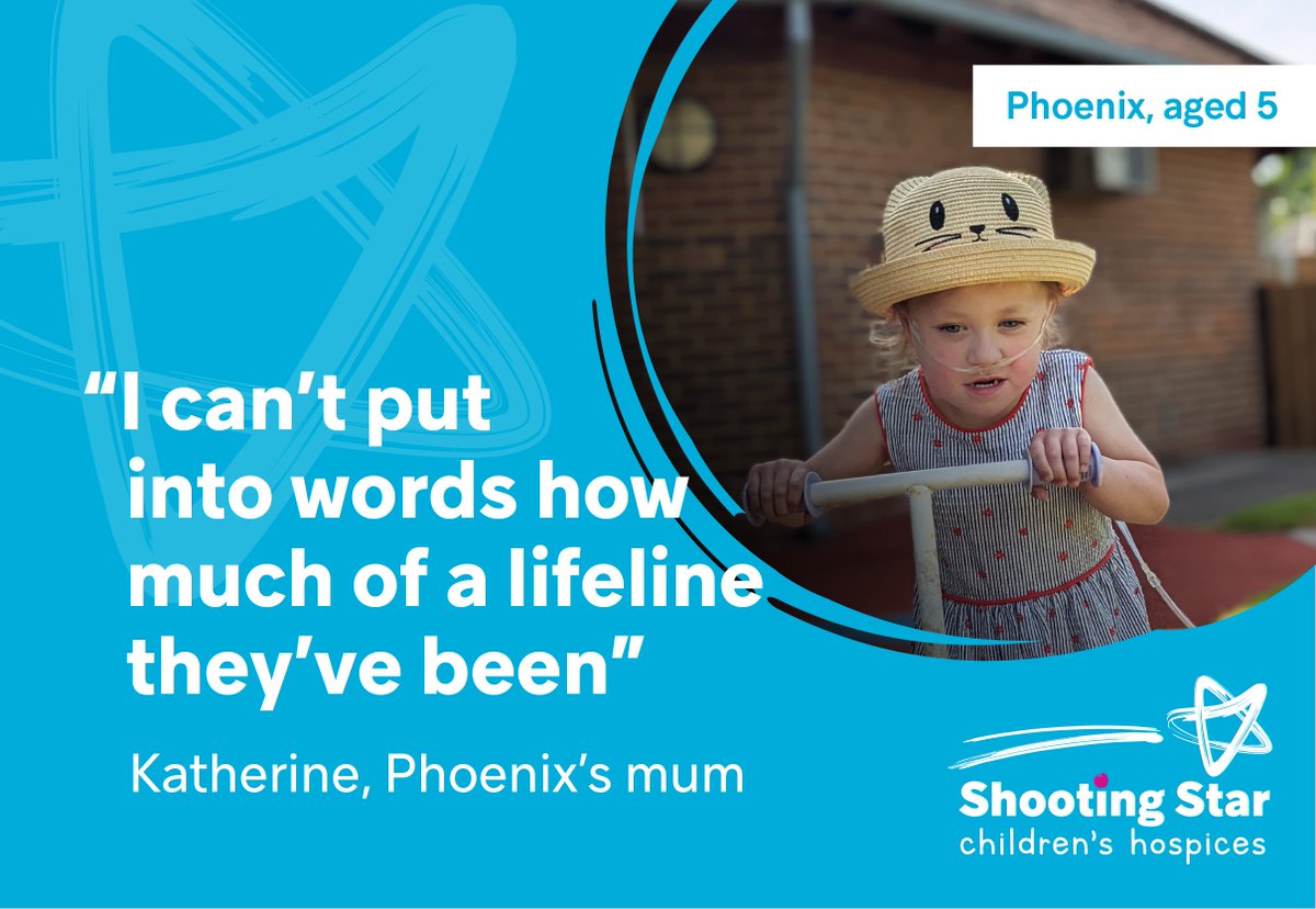 Shooting Star Children's Hospices is where children and their families get the love and support they need to make every moment count💙