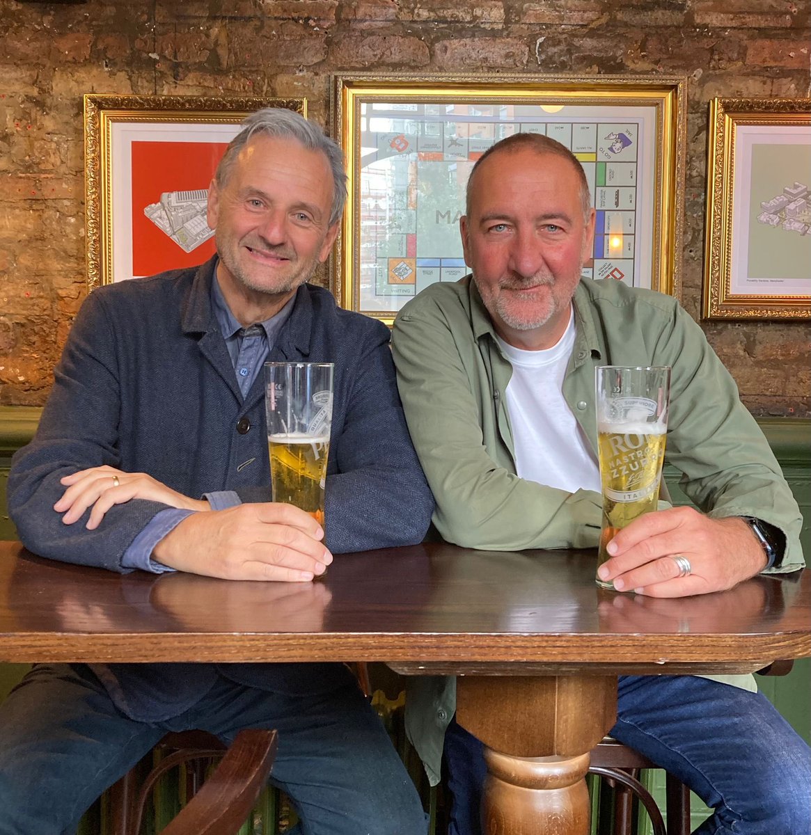 The old firm back in our old watering hole The Lass O’Gowrie