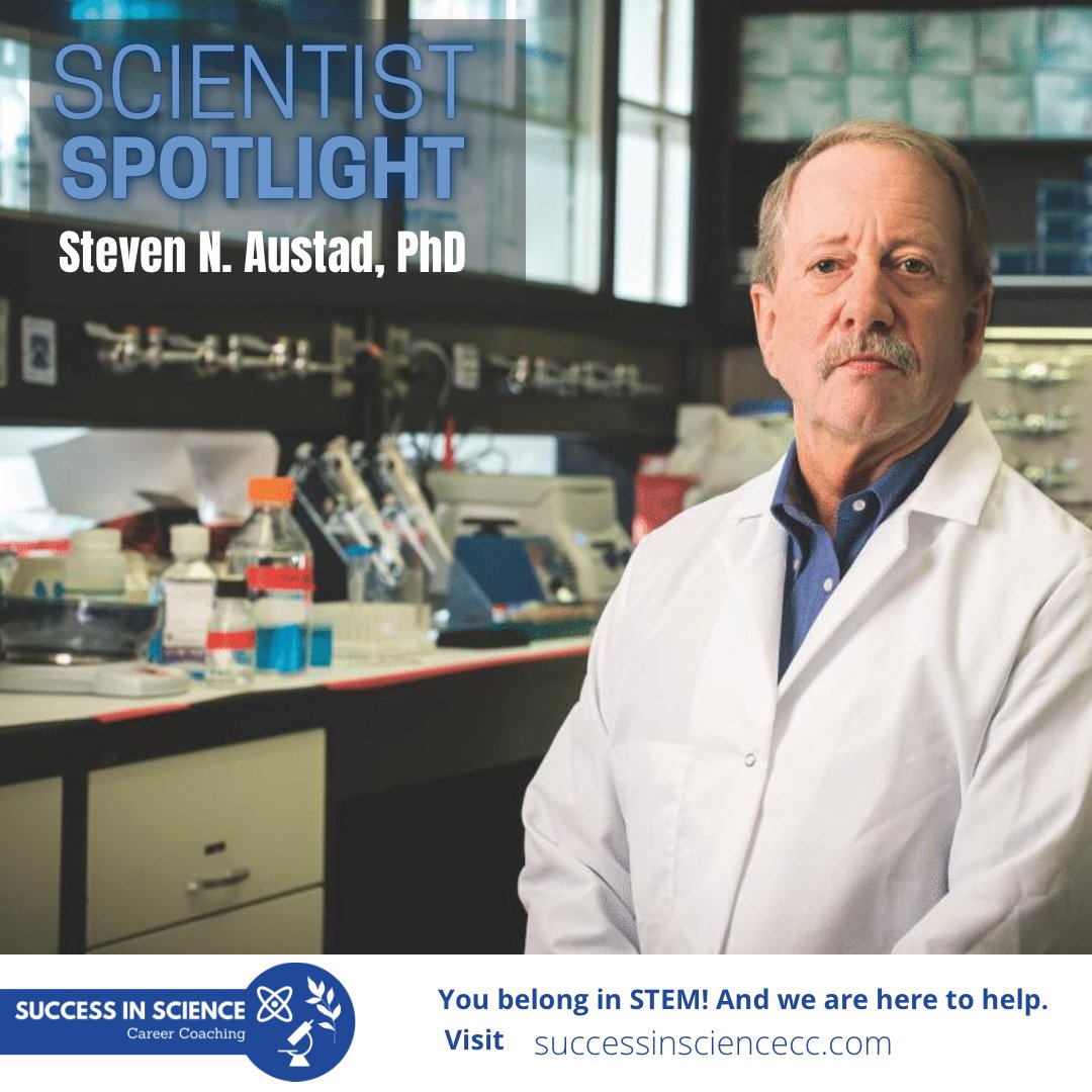 cassie_sscc's tweet photo. Meet Steven N. Austad, an #EvolutionaryBiologist with an unconventional #careerpath.
From #liontrainer to accomplished #professor, his journey reminds us, its never too late to follow your passions.
#successinscience #careerchange #STEMcareer #sciencestories #ageisonlyanumber https://t.co/29ofbQFmBl