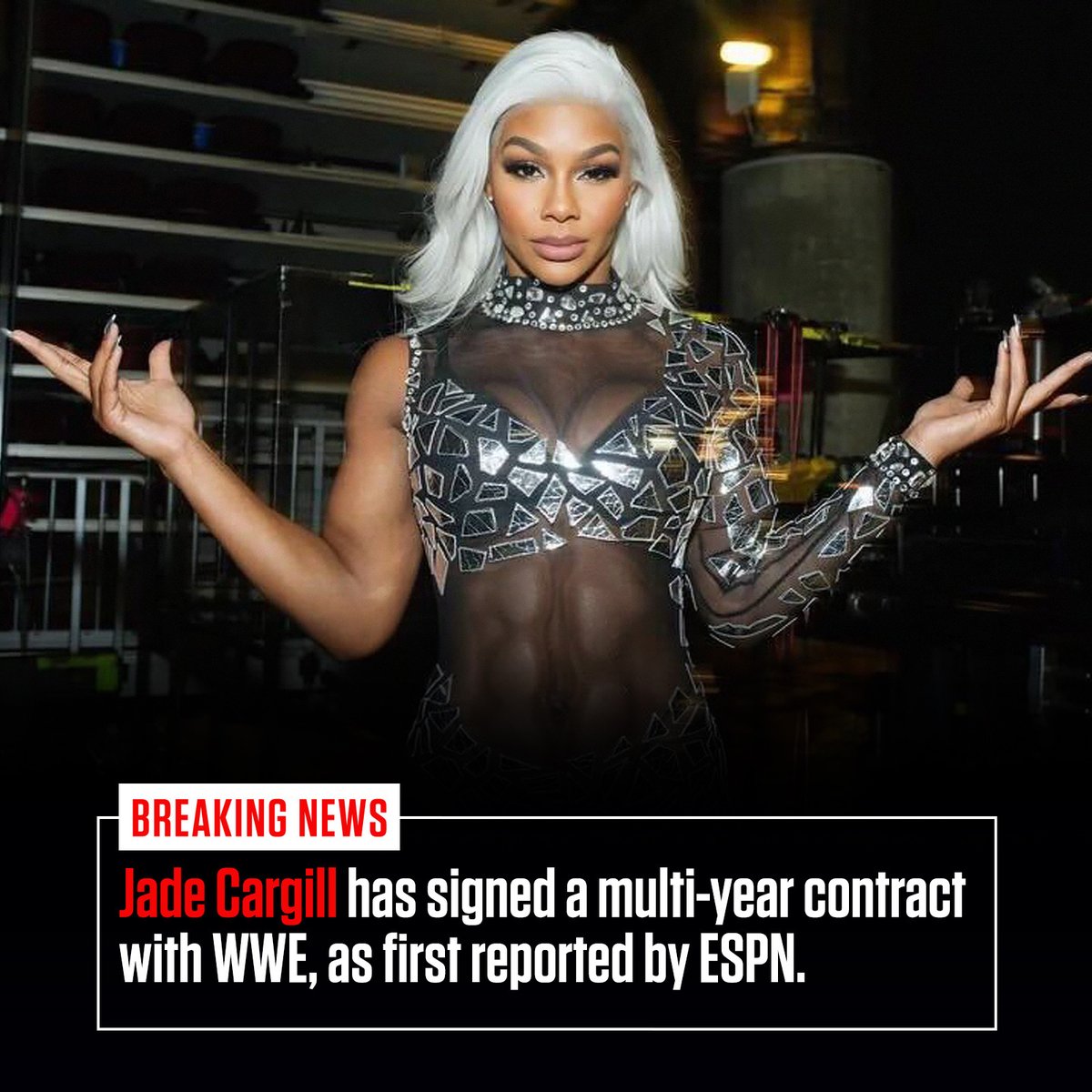 BREAKING: @Jade_Cargill has signed a multi-year contract with WWE, as first reported by @espn! ms.spr.ly/60139YIPT