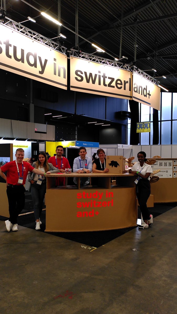 studyandplus's tweet photo. Ready to welcome you together with the @esn_ch at our #studyinswitzerland+ booth! Come say Hi and check out the information on studying in Switzerland and more! 

#studyinswitzerland #highereducationswitzerland #internationalexchange #EAIE 2023 https://t.co/eo14K8VKbx