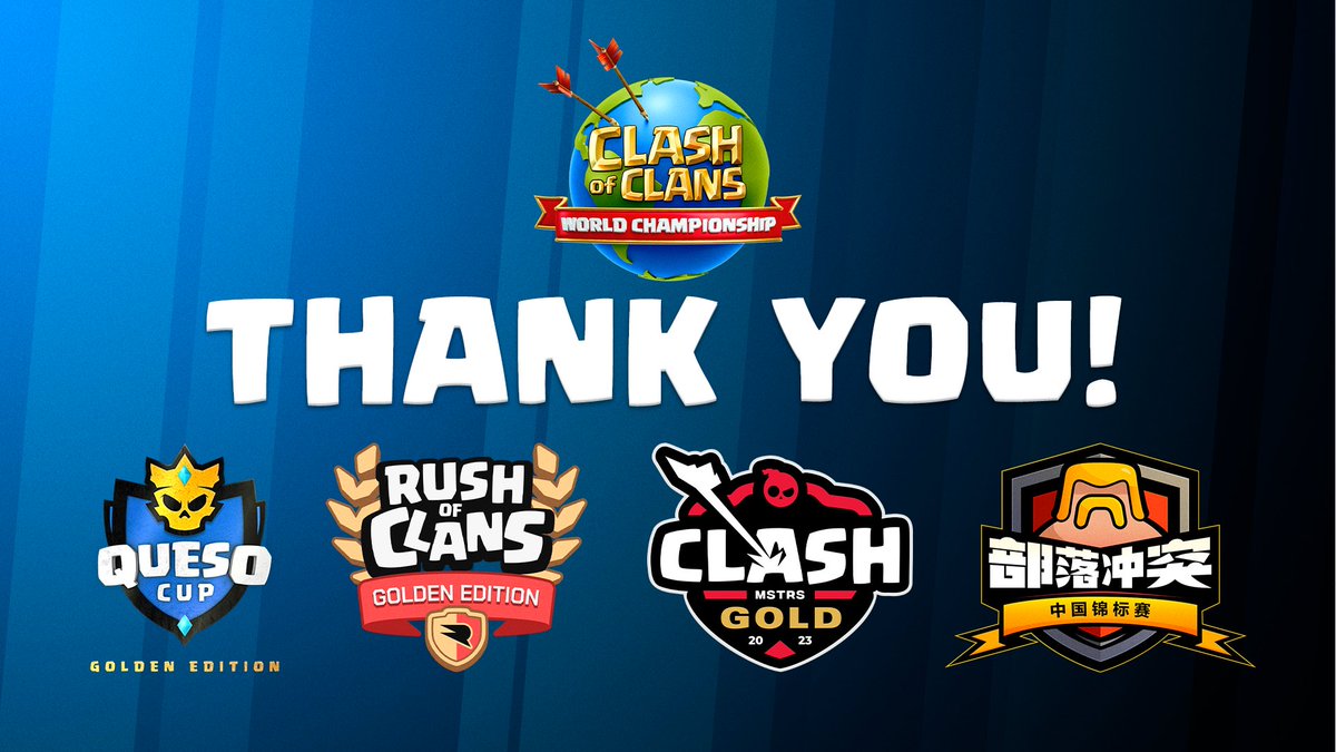 While the final four Golden Tickets winners are being determined, we wanted to give a shout out to our amazing community-organised tournament hosts!🥳

Thank you for all your hard work!😍

#ClashWorlds | #ClashEsports