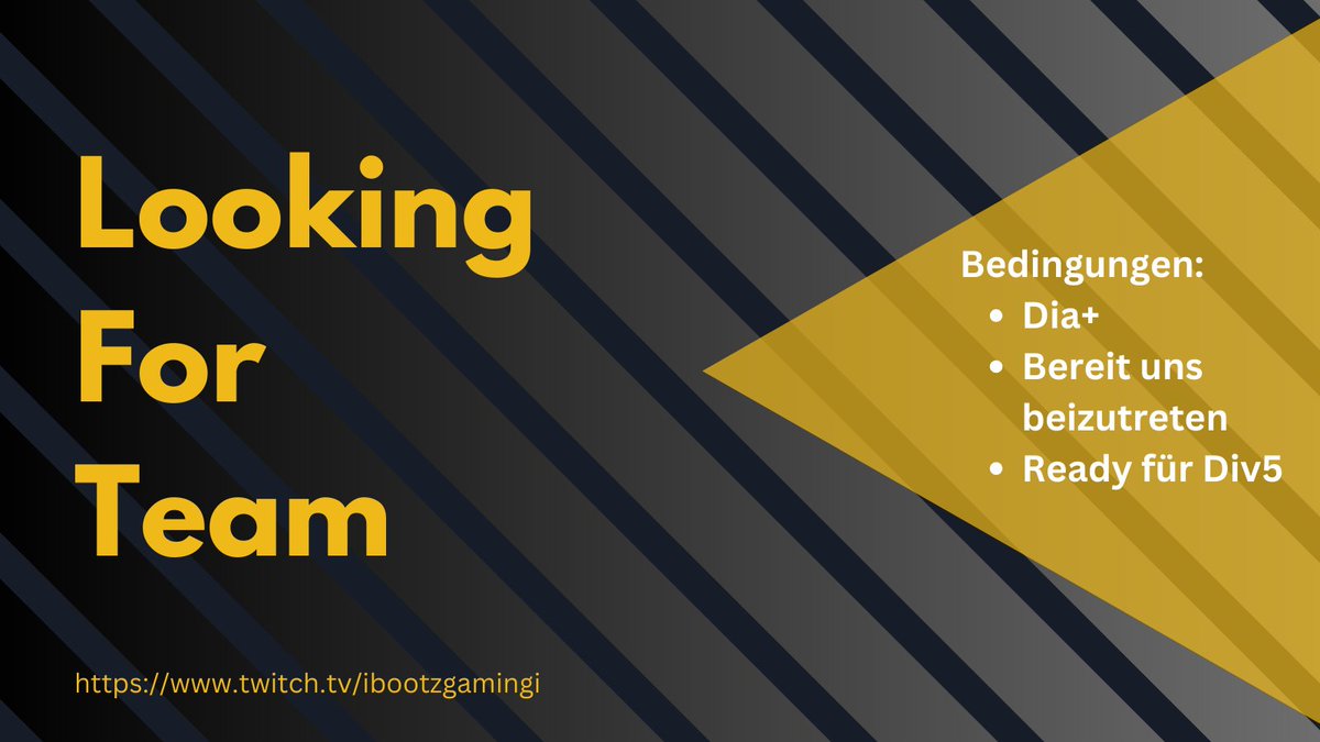 bootzgaming_gg's tweet photo. 🚨Bootz Gaming Looking for Team 👀 

Ihr seid ein eingespieltes Team im Bereich Dia+ und wollt im Wintersplit in der @PrimeLeague  antreten? Meldet euch bei uns! Wir bieten euch einen festen Division 5 Slot und Platz innerhalb der Bootz Gaming Community! 

@lft_prime @lft_prm https://t.co/kwTR9qC7ip