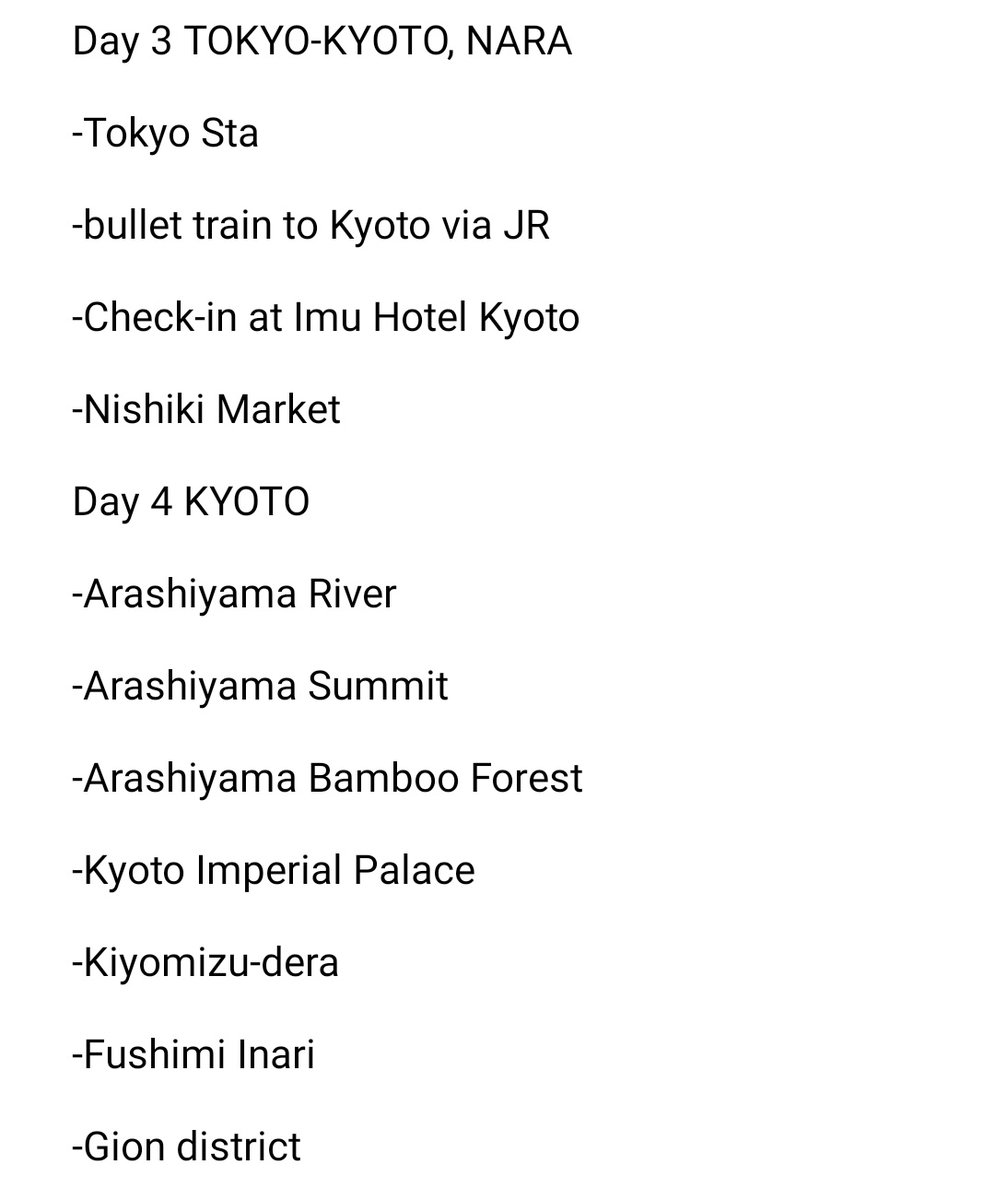 pampamdenise's tweet image. Guys para sa mga nagtatanong:

eto na po ang 8-Day Japan Itinerary natin.

u're welcome po

est budget walang food around 28k walang halo kemikal (flights+hotel+transpo including passes like suica, tokyo subway, osaka amazing+sim card)

ask me how mga cyst hahaha 
#damingtime