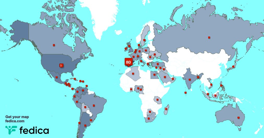 Tengo 1 nuevos seguidores, desde España 🇪🇸 durante la última semana fedica.com/!omertacnpe