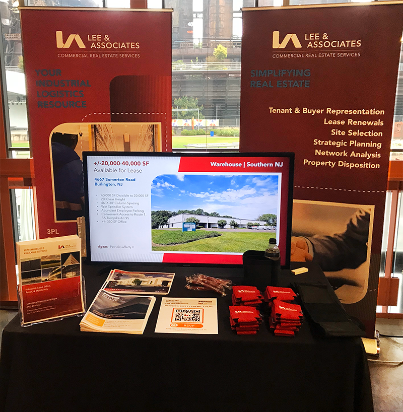 LeeAssociatesPA's tweet image. Enjoying the #SIOR Office and Industrial Summit? Stop by our booth to learn about more about what Lee &amp;amp; Associates is doing in the Philadelphia Region!  #LeeAssociates #LeePA #Exhibitor #office #industrial #steelstacks