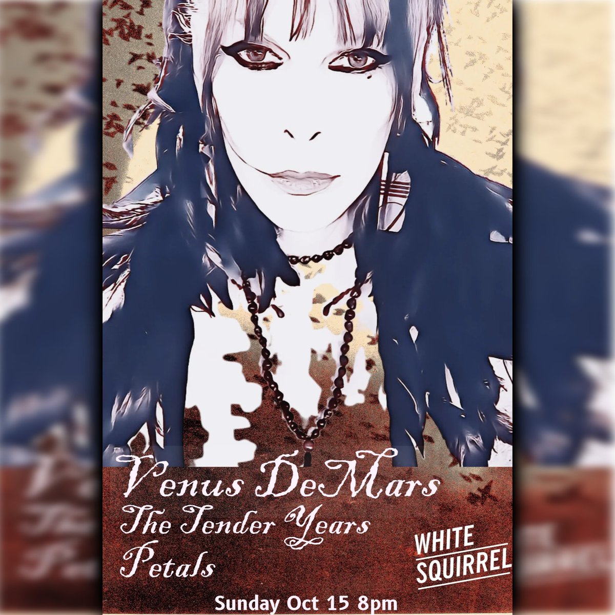 Venus DeMars (@venusdemars) on Twitter photo Hey!
I have a solo-acoustic performance in St. Paul. October 15, 8pm. at the White Squirrel.  
** PLZ make plans!
#TransRightsAreHumanRights Hey!
I have a solo-acoustic performance in St. Paul. October 15, 8pm. at the White Squirrel.  
** PLZ make plans!
#TransRightsAreHumanRights