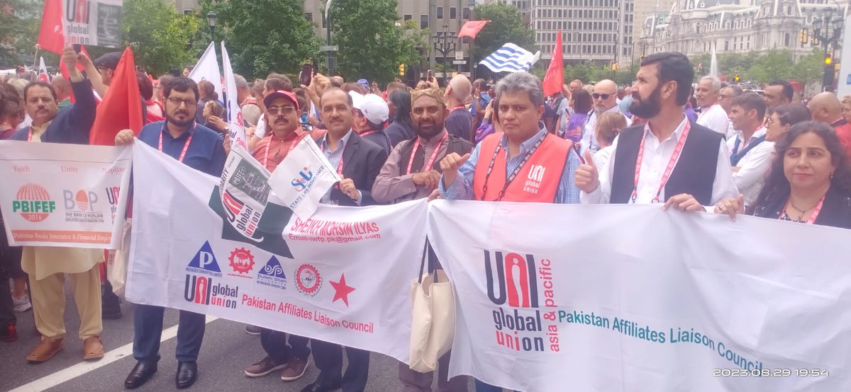 lfopofficial's tweet photo. As we begin day 3 of the 6th UNI World Congress, our delegation from Asia &amp; Pacific continues to show unwavering solidarity with workers across various sectors! #UNIRisingTogether https://t.co/7fW1Lpigdk