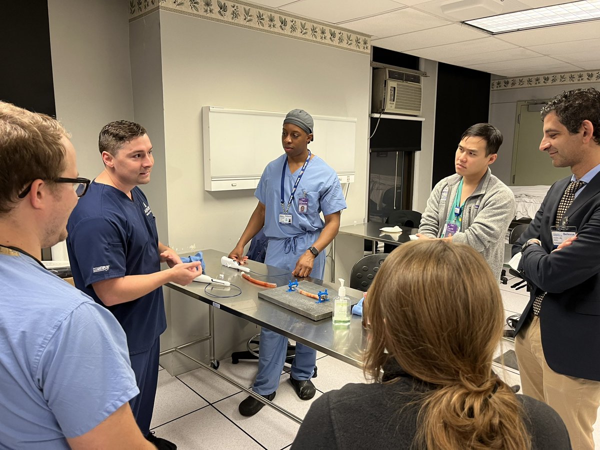 nyu_vascsurgery's tweet photo. Had a lot of fun in our endovascular skills session with Argon Medical in the Bellevue skills lab yesterday! https://t.co/mmnt8YX5fo