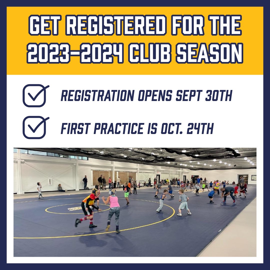 𝐃𝐄𝐋𝐓𝐀 𝐖𝐑𝐄𝐒𝐓𝐋𝐈𝐍𝐆 𝐂𝐋𝐔𝐁 🦅

It’s almost that time of year again! 🤼‍♂️💪🏼

Registration for the club season opens this Saturday, September 30th! For more information head to our website with the link below ⬇️

deltawrestlingclubinc.com