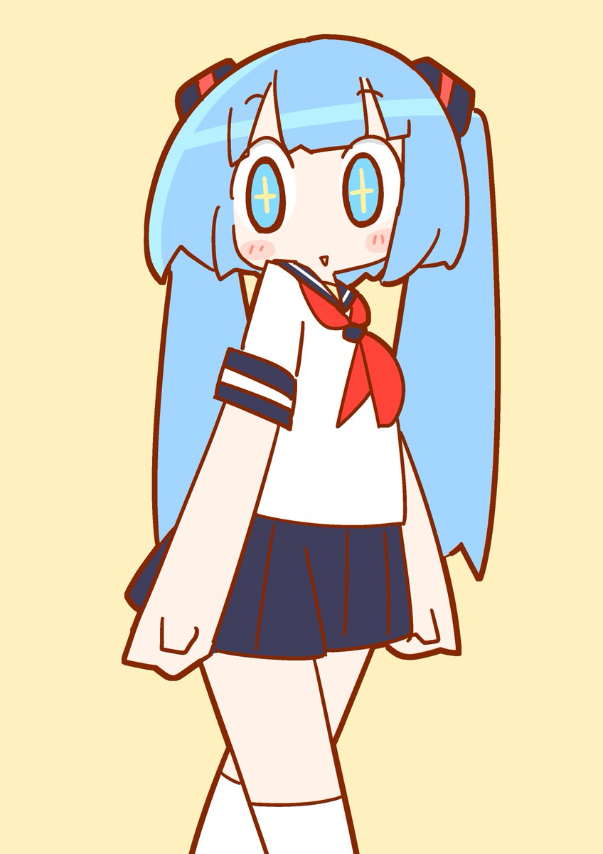 初音ミク 「クレープを見つける夏服女子(* 'ω`*)ぱっつんですねw 」|あぶらぼうずThunderbolt名古屋→大阪→東京！のイラスト