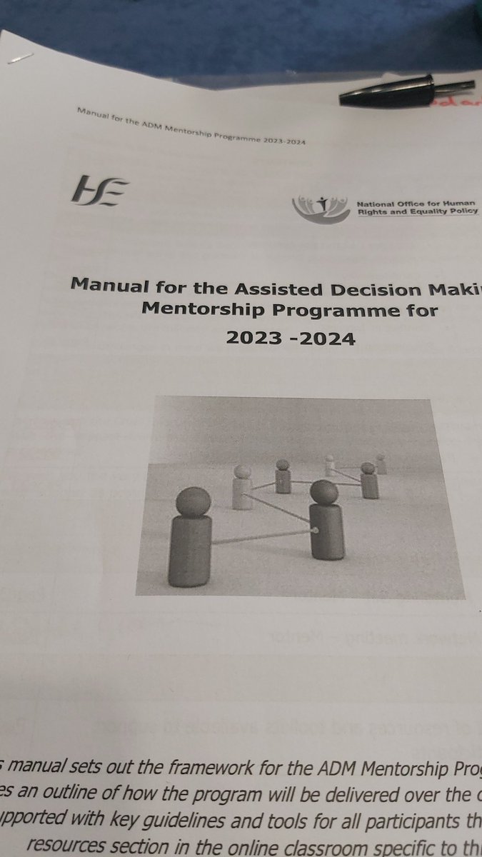 Great workshop today for the Assisted Decision Making Mentorship Programme. Insight into this Act and how it translates and promotes person centred care <a href="/janice/">janice</a> #MyDecisionsMyRights <a href="/HSELive/">HSE Ireland</a>