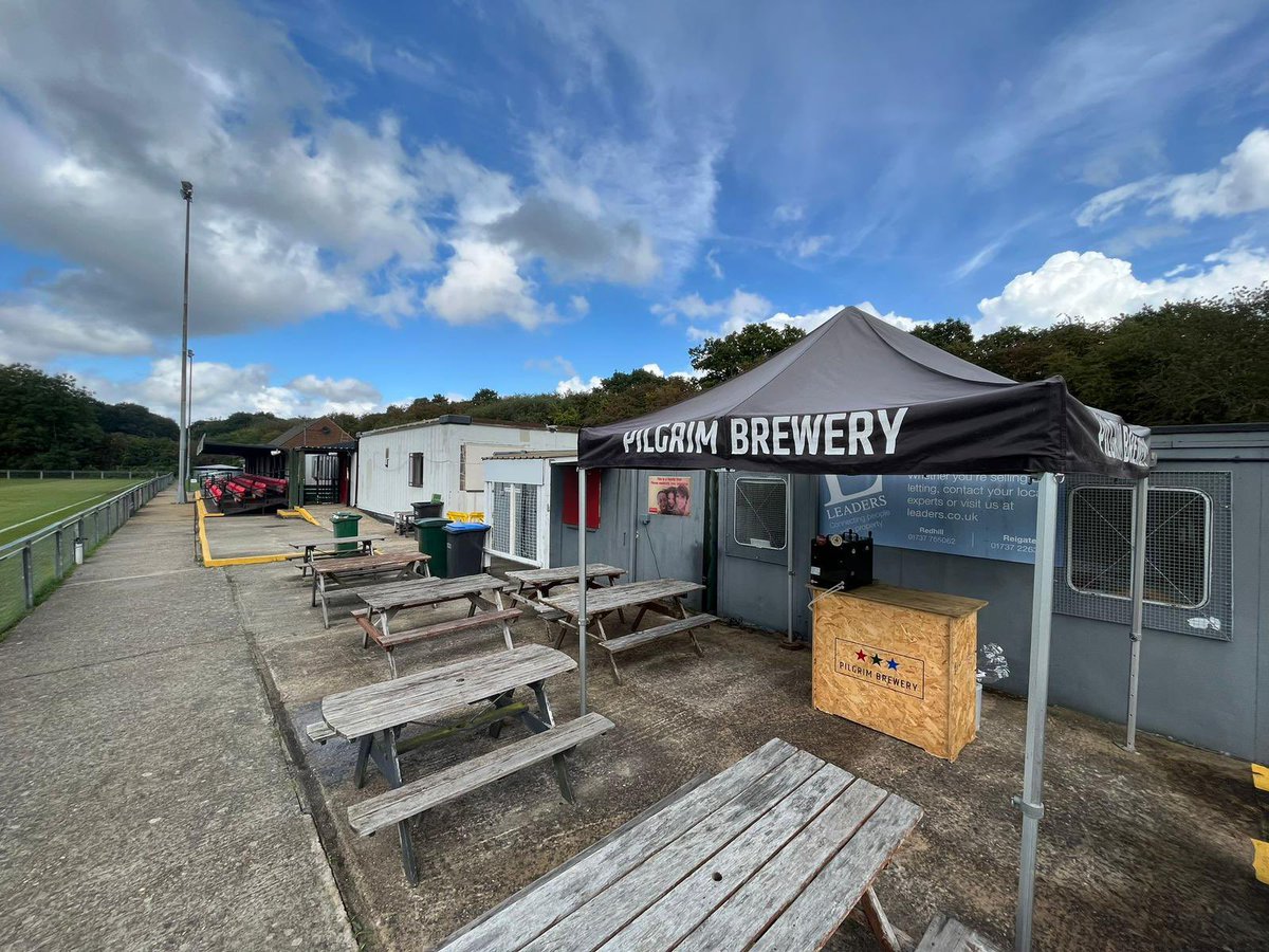Our hospitality Partnership with local brewery <a href="/PilgrimBrew/">Pilgrim Brewery</a> continues. For the next two home games against @AFCCroydonAth and <a href="/BalhamFC/">Balham FC</a> , we will have a licence to drink outside pitch side. With this Pilgrim will be setting up their pop up bar once again 😃#Upthelobsterers🦞