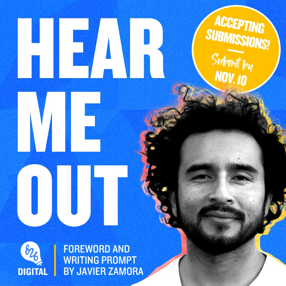 Have you seen the theme for our next student publication — “Hear Me Out'—in partnership with author, poet, and @826valencia alum, @jzsalvipoet!?! Submissions are due by November 10, 2023. See the full prompt: 826digital.com/resources/hear…