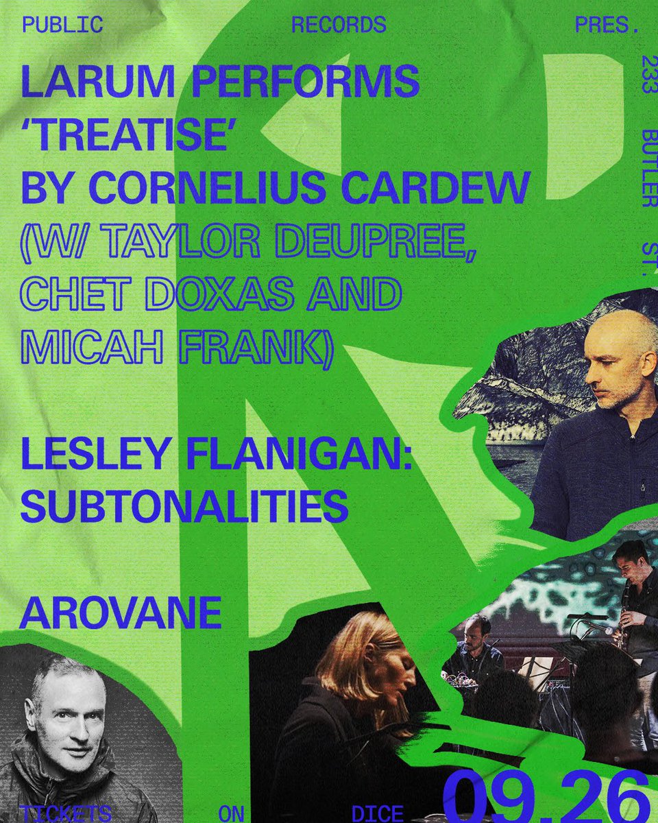 Tonight, at public records in Brooklyn with all these amazing sound sculptors. Join us!