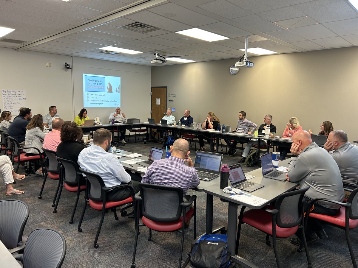 First principal cluster of the 23-24 school year ⁦<a href="/ESU7_NE/">ESU7</a>⁩ . Sharing successes so far this year. #LeadSupportCustomizeInnovate #esu7
