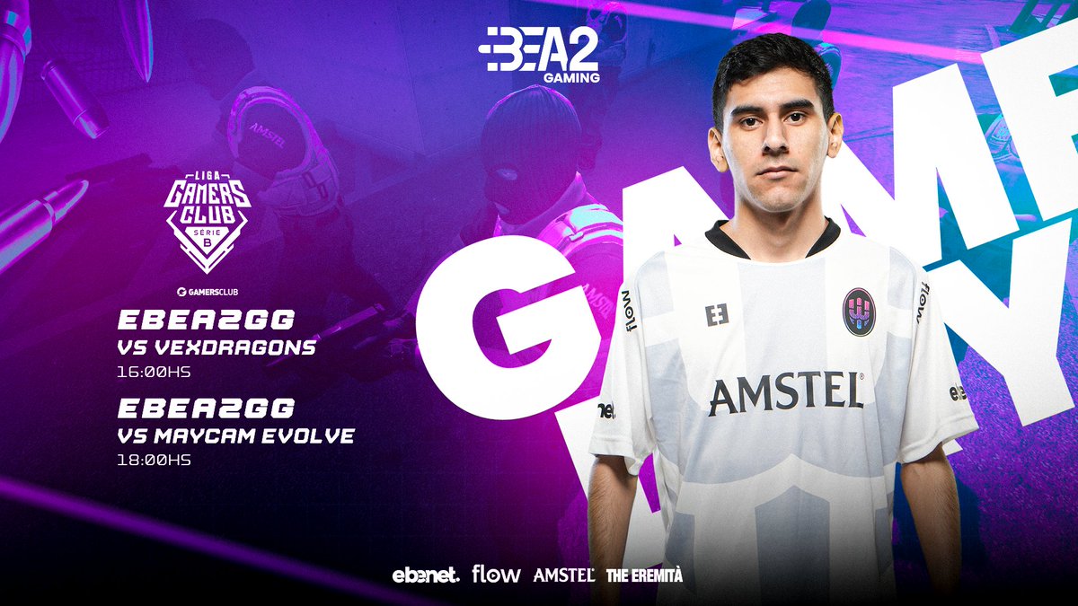 EBEA2 (@ebea2gg) on Twitter photo #CSGO | JUEGA E2G
Martes de doble jornada en #SerieB de <a href="/GamersClubCSes/">Gamers Club Counter-Strike ES</a>.
16hs 🆚 @vex_dragons
18hs 🆚 <a href="/MaycamEvolve/">MAYCAM EVOLVE</a>
Esperamos tu aliento en el vivo por twitch.tv/ebea2gg
#Ebenet #Flowesparavos #Amstel #EremitaGaming #CSGO | JUEGA E2G
Martes de doble jornada en #SerieB de <a href="/GamersClubCSes/">Gamers Club Counter-Strike ES</a>.
16hs 🆚 @vex_dragons
18hs 🆚 <a href="/MaycamEvolve/">MAYCAM EVOLVE</a>
Esperamos tu aliento en el vivo por twitch.tv/ebea2gg
#Ebenet #Flowesparavos #Amstel #EremitaGaming