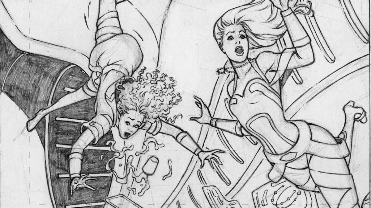 StarRunnerComic's tweet photo. Action in space! Leo Cordeiro is back at work on pencils for HIDDEN STAR #3. #HiddenStar Check out Issue #1 on Amazon Kindle and https://t.co/jx6Xwgqn9q https://t.co/as90QDazSM
