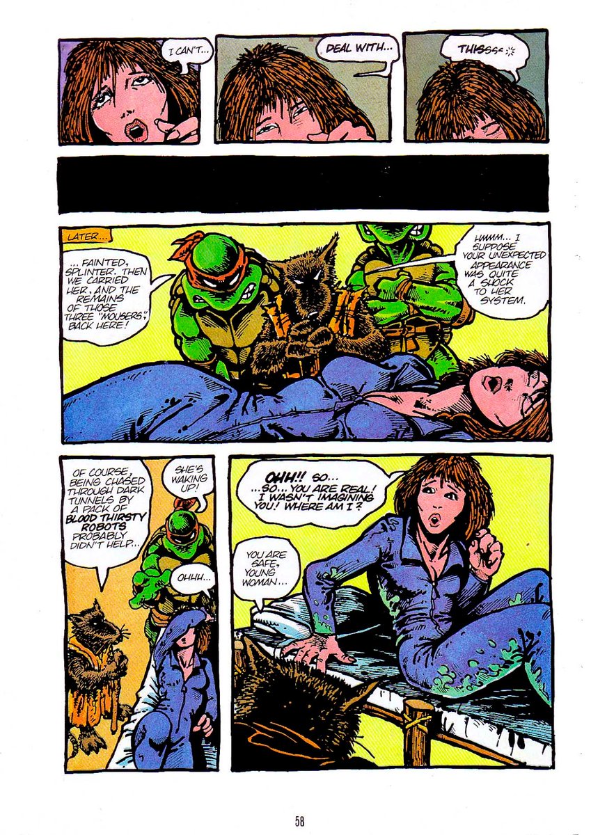 OTochitl's tweet photo. @Amazing_ParaBoy @OGelnimio @CQuill97 This is who April O'Neil is based on. Eastman never specified what race April is, just that shes "mixed raced" https://t.co/ePUm55kBNA