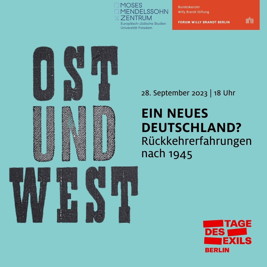 Bundeskanzler-Willy-Brandt-Stiftung (@bwbstiftung) on Twitter photo Morgen: „Ein neues Deutschland? Rückkehrerfahrungen nach 1945“ mit Lutz Fiedler (<a href="/MmzPotsdam/">MMZ Potsdam</a>), <a href="/ScottHKrause/">Scott Krause</a> (Willy-Brandt-Forum Unkel), Irmela von der Lühe, Anna-Dorothea Ludewig (MMZ Potsdam) und <a href="/KristinaMeyer78/">Kristina Meyer</a>. #TagedesExils <a href="/KoerberLBG/">KoerberGesellschaft</a> <a href="/exilmuseum/">exilmuseum</a>
👉willy-brandt.de/ausstellungen/… Morgen: „Ein neues Deutschland? Rückkehrerfahrungen nach 1945“ mit Lutz Fiedler (<a href="/MmzPotsdam/">MMZ Potsdam</a>), <a href="/ScottHKrause/">Scott Krause</a> (Willy-Brandt-Forum Unkel), Irmela von der Lühe, Anna-Dorothea Ludewig (MMZ Potsdam) und <a href="/KristinaMeyer78/">Kristina Meyer</a>. #TagedesExils <a href="/KoerberLBG/">KoerberGesellschaft</a> <a href="/exilmuseum/">exilmuseum</a>
👉willy-brandt.de/ausstellungen/…